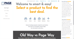 Desktop Screenshot of pageinsurancelive.com