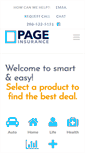 Mobile Screenshot of pageinsurancelive.com
